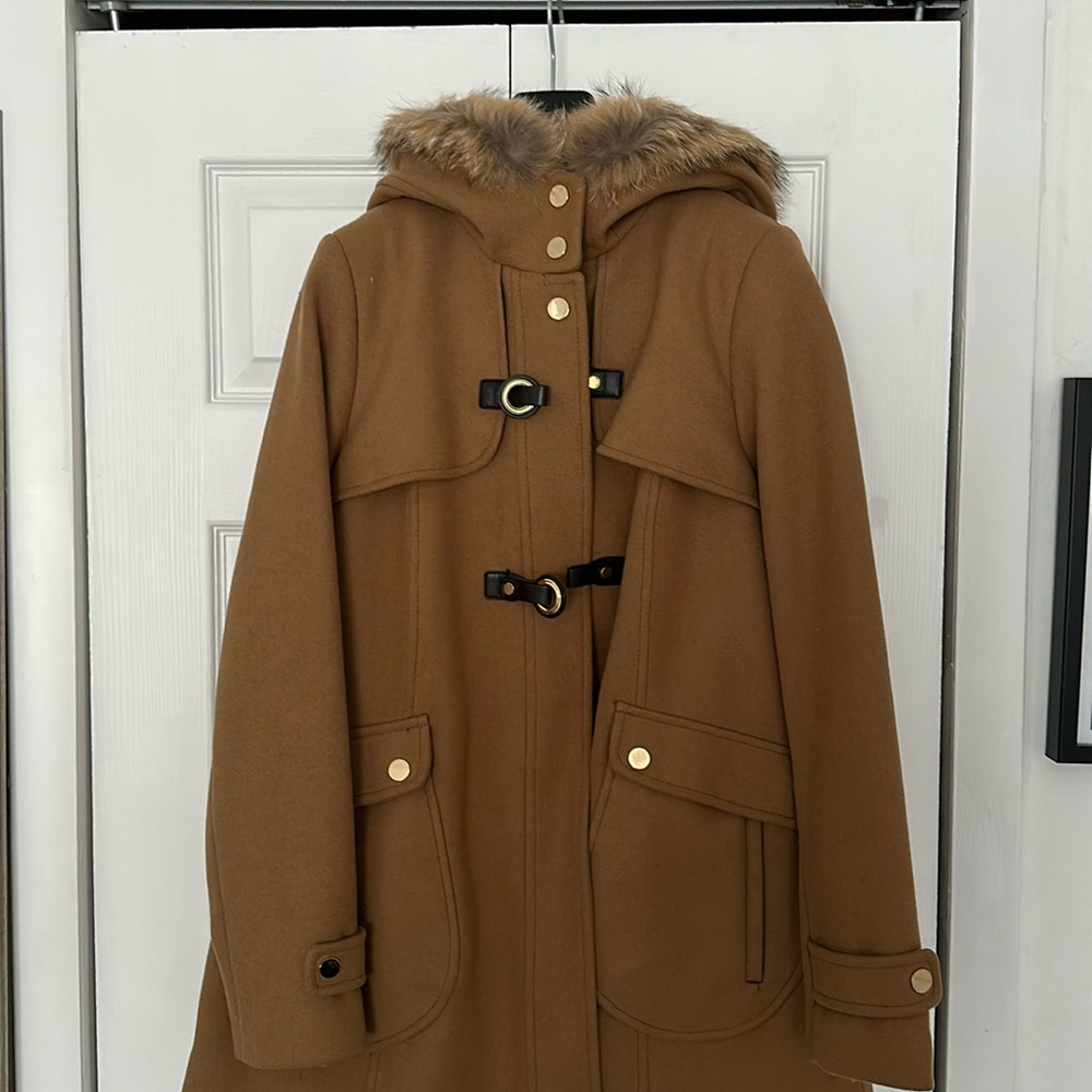 Trina Turk Coat. Camel Color. Size 10